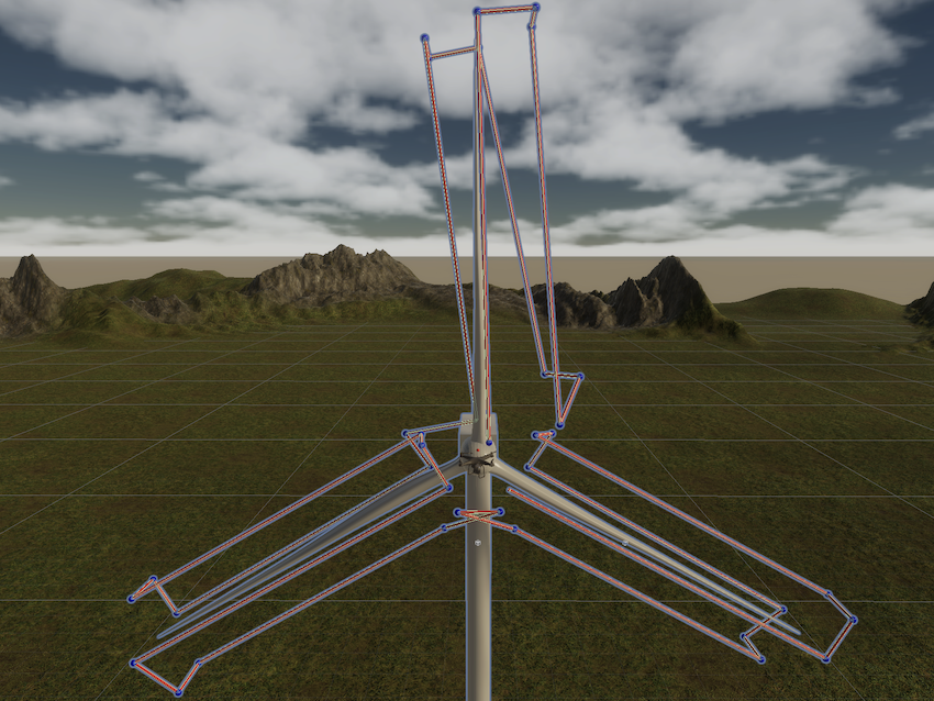 Example crooked trajectory